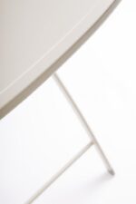 Decor Space Set Bistrot Exterior Acero Pintado 2 Sillas Plegables Champán - Imagen 2
