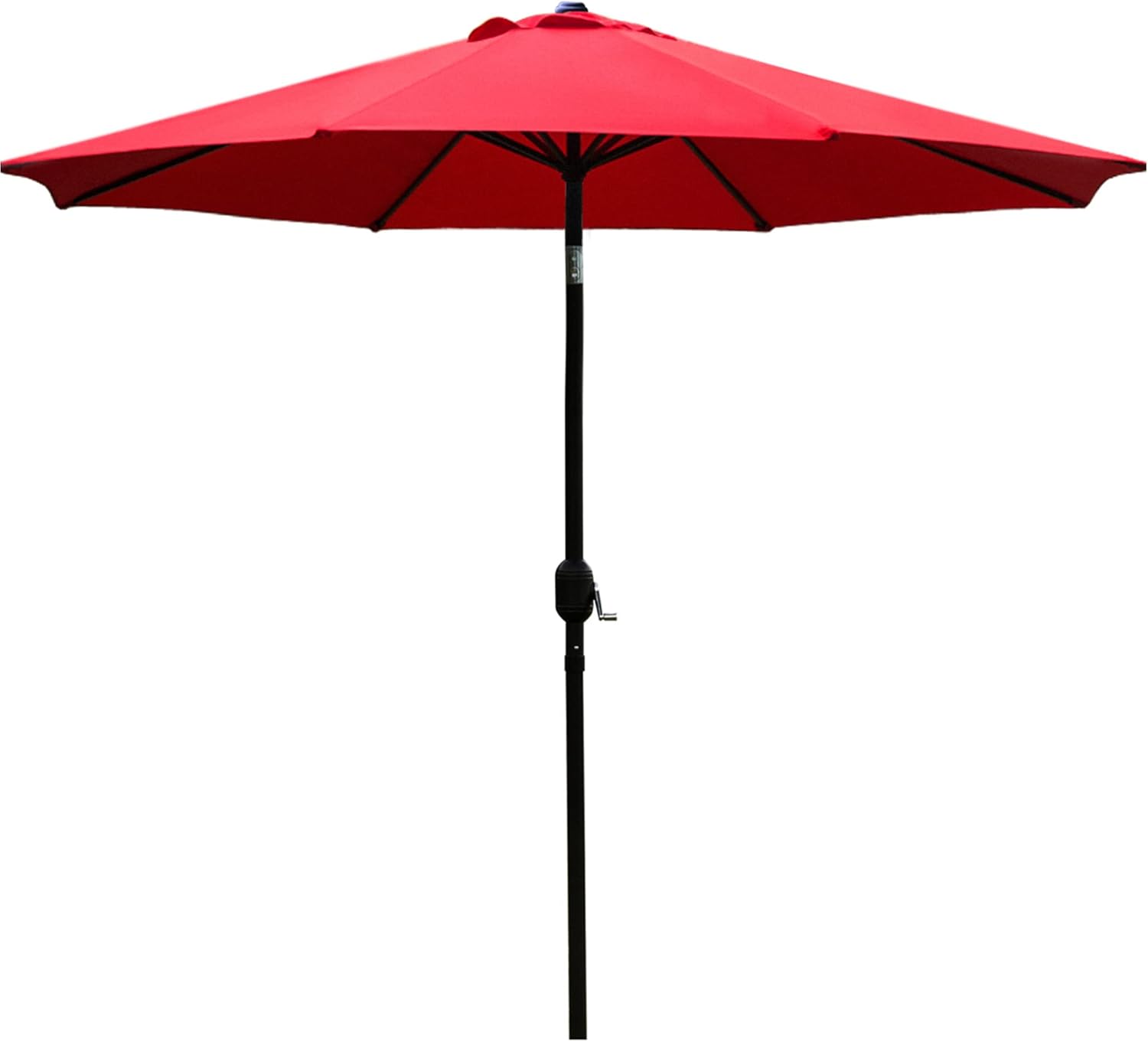 51Ekzm0RgML._AC_SL1500_ Sunnyglade Sombrilla Terraza 2,7 m (9 ft) Roja con 8 Varillas de Aluminio y Sistema de Manivela e Inclinación - Imagen 1