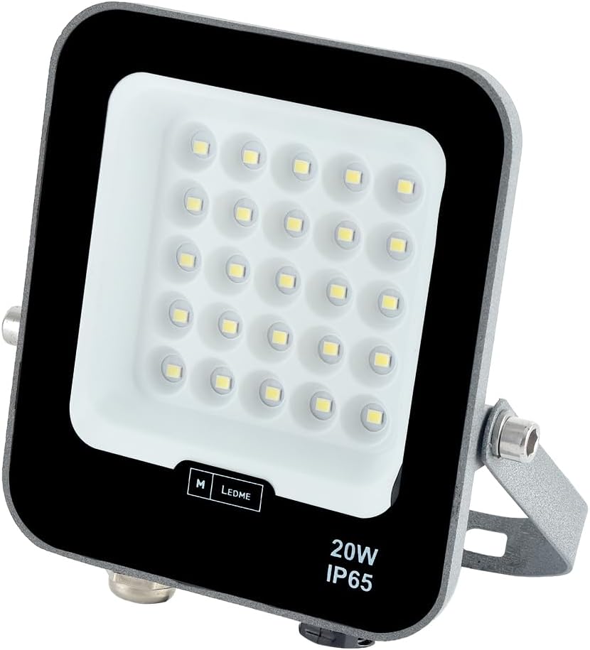 51HT0wu1U4L._AC_SL1000_ M Ledme Proyector LED 20W 2400LM 6000K IP65 Acero Inoxidable Regulable - Imagen 1