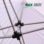RAY BOT. Carpa Plegable Rápida 3 x 3 m, Estructura de Acero 30 mm, Lona de PVC 350 g/m Impermeable, Laterales con Ventanas Incluidos, Azul - Imagen 3
