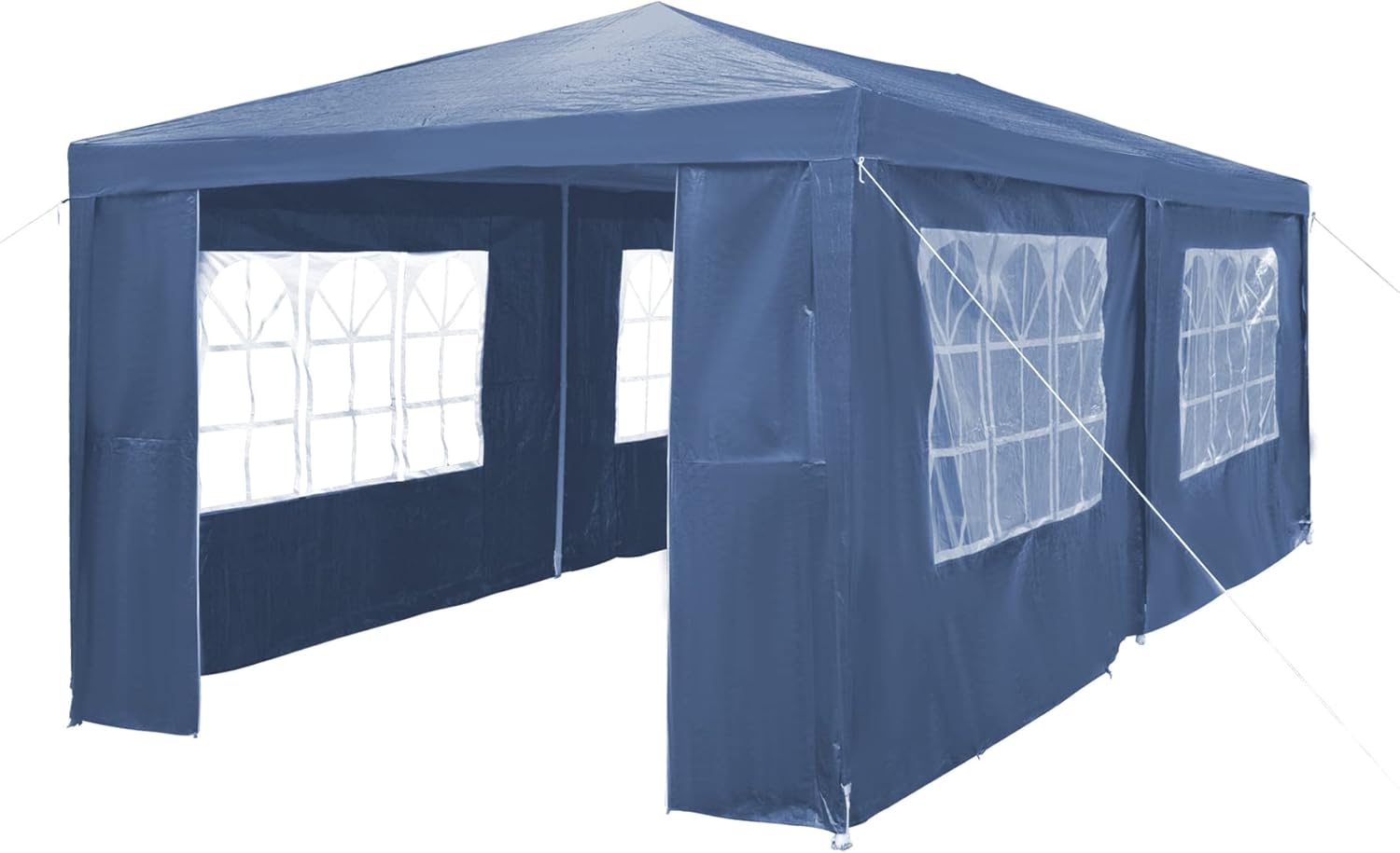 616HeLUZK9L._AC_SL1500_ SANHENG Cenador Plegable 3×6 m con Laterales Impermeable, Estructura de Acero con Recubrimiento en Polvo, Azul - Imagen 1