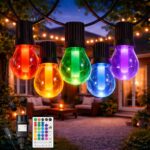 M mimotec Guirnalda 8 m 10 Bombillas RGB Regulable IP44 Exterior
