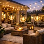 M mimotec Guirnalda Luces Exterior 7.5 m con 25 Bombillas, Luz Cálida 2700K, IP44, Cable Eléctrico, Decoración para Terraza, Jardín, Patio - Imagen 2