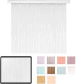 Cortina Puerta PVC Aluminio Antimosquitos 90x210cm Beige LUCA HOME