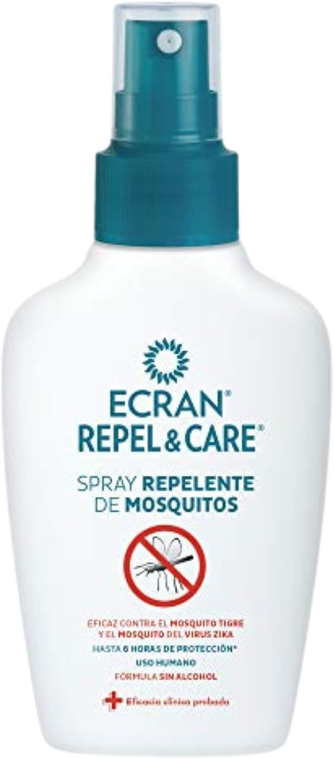 61XApBWsbEL._AC_SL1500_ Ecran Spray Repelente Mosquitos sin Alcohol 100ml Hasta 6h Protección Familiar - Imagen 1