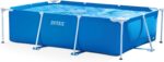 Intex Piscina Rectangular Metal Frame 450x220x84cm 7127L Depuradora Incluida