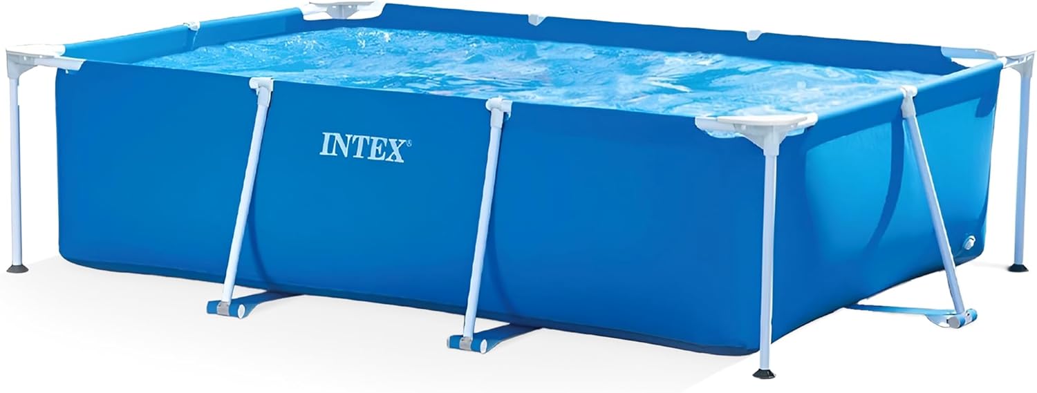 61Yj7vQtbAL._AC_SL1500_ Intex Piscina Rectangular Metal Frame 450x220x84cm 7127L Depuradora Incluida - Imagen 1