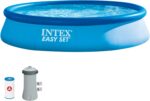 Intex Piscina Hinchable Easy Set 396x84cm 7290L Depuradora Familiar Azul