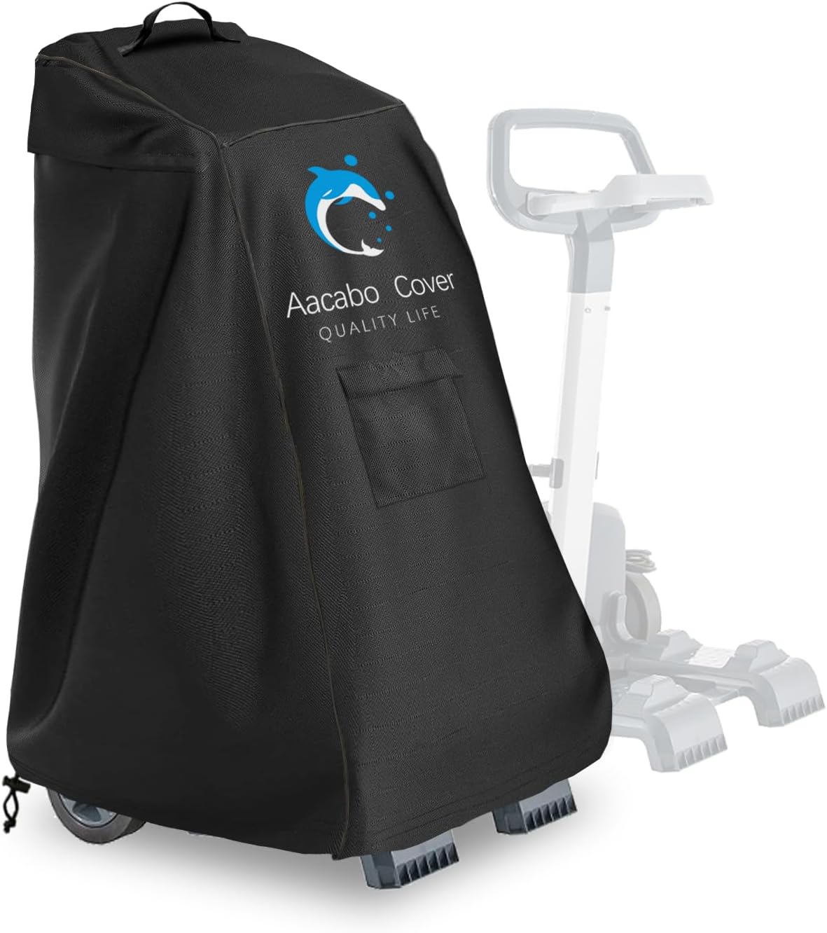 61il3nEnSpL._AC_SL1500_ Funda Robot Piscina 420D Oxford Impermeable Universal 56x66x107cm Negro - Imagen 1