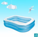 Intex Piscina Familiar Hinchable Rectangular 203x152x48cm 540L Azul - Imagen 3