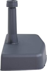 Greemotion Base para Sombrilla de Balcón, 20 kg, para Hormigón y Plástico, diseño de Pared Cuadrado y Ahorro de Espacio, Soporte para Sombrilla de Balcón, Antracita - Imagen 3