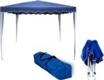Amiaire Carpa Plegable 3x3 m Compacta Azul Impermeable con Bolsa de Transporte para Jardín, Camping, Playa