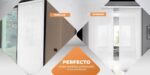 Cortina Puerta PVC Aluminio Antimosquitos 90x210cm Beige LUCA HOME - Imagen 2