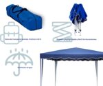 Amiaire Carpa Plegable 3x3 m Compacta Azul Impermeable con Bolsa de Transporte para Jardín, Camping, Playa - Imagen 4