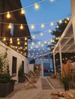 Larkvue Guirnalda Solar 2x25ft 22 Bombillas G40 IP65 Mando 2700K - Imagen 3
