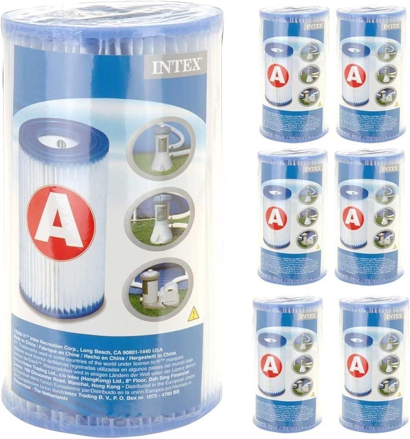 7151g-OdBGL._AC_SL1500_ Intex Pack 6 Cartuchos Filtro Tipo A Piscina Depuradora Krystal Clear - Imagen 1