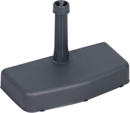 Greemotion Base para Sombrilla de Balcón, 20 kg, para Hormigón y Plástico, diseño de Pared Cuadrado y Ahorro de Espacio, Soporte para Sombrilla de Balcón, Antracita