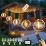 Pogestrand Guirnalda G40 Exterior 60m 100 Bombillas 24V con Mando Regulable