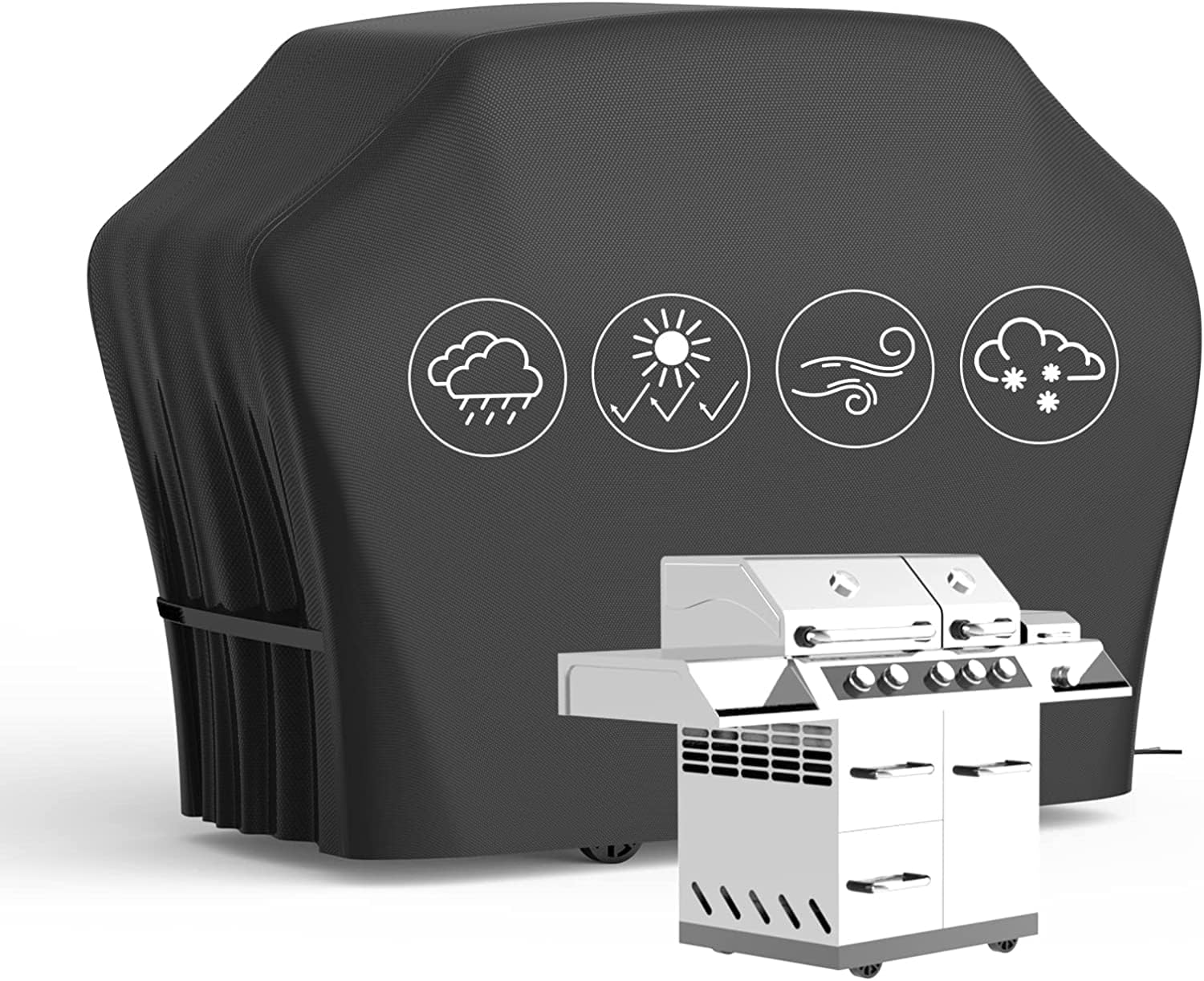 71Ah-W3eobL._AC_SL1500_ Funda Barbacoa Impermeable Oxford 420D 145x61x117cm Universal Weber Brinkmann - Imagen 1