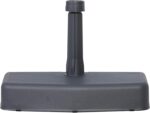 Greemotion Base para Sombrilla de Balcón, 20 kg, para Hormigón y Plástico, diseño de Pared Cuadrado y Ahorro de Espacio, Soporte para Sombrilla de Balcón, Antracita - Imagen 4