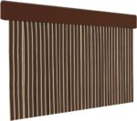 Cortina M osquitera PVC Plana Antimosquitos HOME MERCURY 210x90cm Marrón
