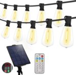 YOSION Guirnalda Luces LED Exterior 72ft 20 Bombillas USB-C IP65 Mando 2700K
