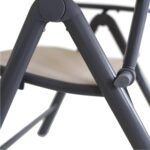 Chicreat Silla Plegable Aluminio Textileno Korfu 113 cm Beige Respaldo 8 Posiciones - Imagen 4