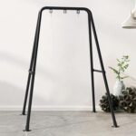 G TALECO GEAR Soporte para Columpio y Hamaca de Acero, Capacidad 136 kg (300 lb), Estructura en A Plegable, Negro