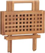 Juroupi Set Jardín Plegable 3 Piezas Teak Madera con Cojines y Mesa Plegable - Imagen 2