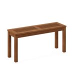 Furinno Banco Jardín Madera Meranti Aceite Teca 100x30x47cm Natural - Imagen 3
