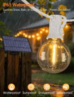Larkvue Guirnalda Solar 2x25ft 22 Bombillas G40 IP65 Mando 2700K - Imagen 4