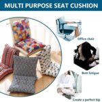 Tesosy Pack 2 Cojines Silla Exterior 40x40cm Correas Antideslizantes Marrón - Imagen 3