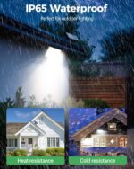 LOTMOS Pack 2 Focos LED Solares 342LED Mando a Distancia Sensor Movimiento IP65 - Imagen 2