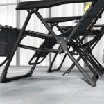 Outsunny Set 2 Tumbonas Zero Gravity Mesa Portavasos Gris - Imagen 3