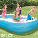 Intex Piscina Familiar Hinchable Rectangular 203x152x48cm 540L Azul - Imagen 4