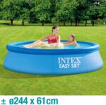 Intex Piscina Hinchable Easy Set 244x61cm 1942L Familiar 2-3 Personas Azul - Imagen 3