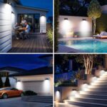 nipify Pack 2 Focos LED Solares 168 LED 3 Modos Sensor Movimiento IP65 - Imagen 2