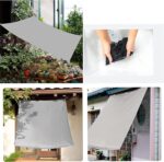 Vela Sombra Rectangular Impermeable 2x9m 95% UV Kit Fijación Gratis Blanco - Imagen 2
