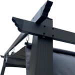 Pérgola Aluminio 3.99x3m Toldo Retráctil Gris 130kg Resistente Patio - Imagen 2
