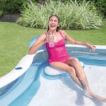 Intex Piscina Hinchable Familiar 4 Asientos 229x229x66cm 990L 2 Portavasos - Imagen 3