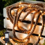 Gresonic Guirnalda Cuerda Cáñamo 4m 50 LED Blanco Cálido IP44 - Imagen 4