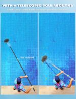 Teguy Aspirador Piscina Inalámbrico con Pértiga Telescópica 60min 4200 L/h - Imagen 2