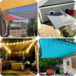 SUNLAX Vela Sombra Triangular 3.96x3.96x3.96m 95% UV Tejido HDPE Gris - Imagen 2