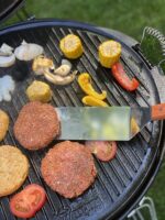 BBQ-Toro Plancha Hierro Fundido Ø53 cm Reversible Esmaltada Asas Barbacoa - Imagen 4
