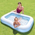 Intex Piscina Infantil Rectangular 166x100x25cm 90L Suelo Hinchable Azul - Imagen 4
