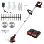 Desbrozadora Inalámbrica 21V 18000rpm 2 Baterías 1.5Ah Juego